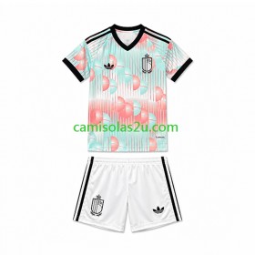 Camisolas de futebol Bélgica Criança Equipamento Alternativa World Cup 2026 Manga Curta